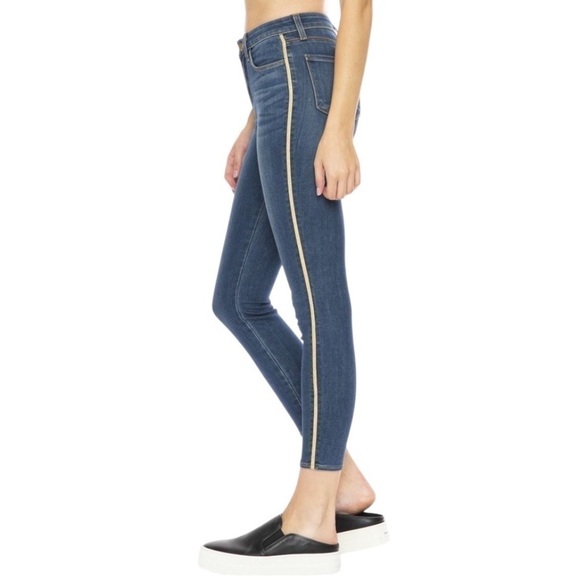 L’AGENCE The Margot Racer Stripe High Rise Jean size 26 - Picture 3 of 10